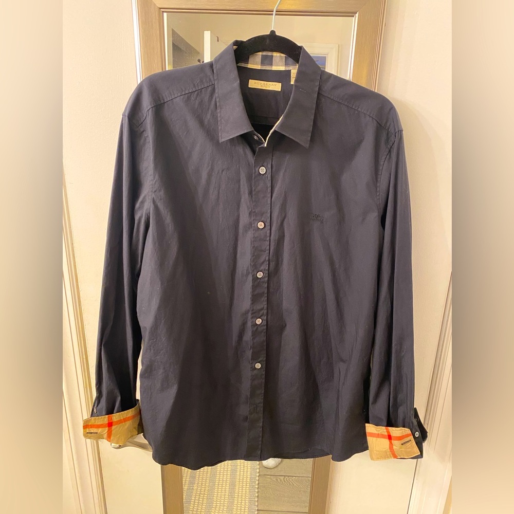 Men’s Burberry button up shirt